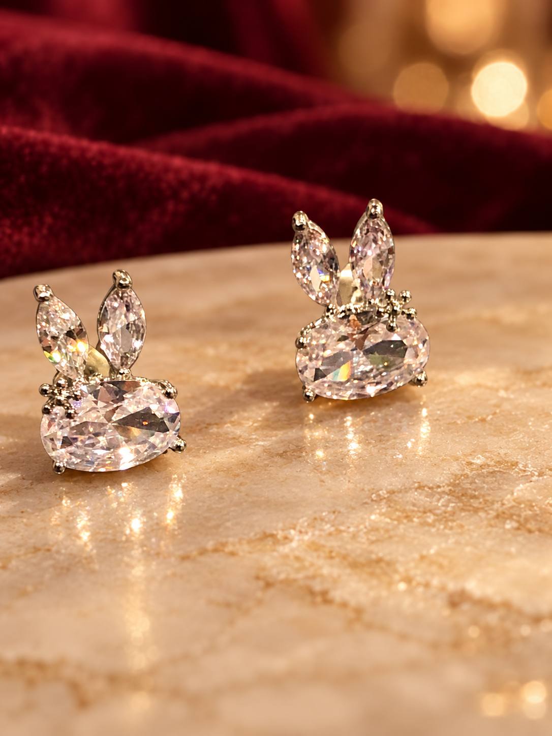 Faceted-Effect Drop Earrings, Rochel Jewelry collection photograph
